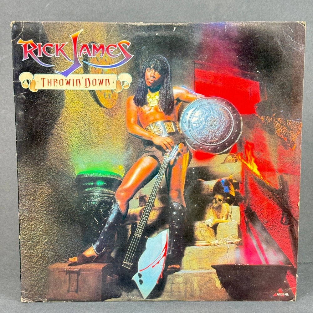 Rick James Throwin' Down Vinyl Record LP 6005GL 1982 Gordy Records - VERY GOOD